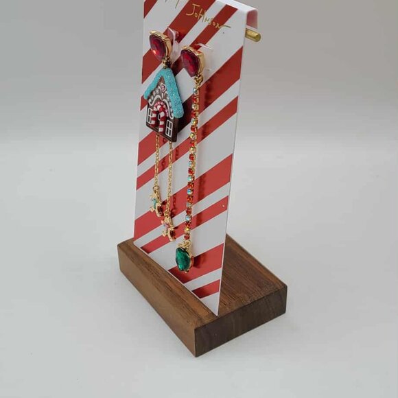 Betsey Johnson Gingerbread House Mismatched Earrings NWT - Picture 5 of 9